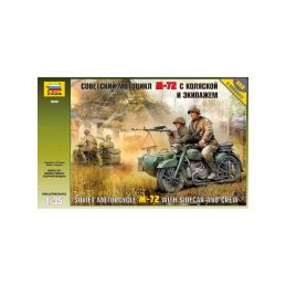 Zvezda sovětský motocykl M-72 s figurkami (1:35) - 1