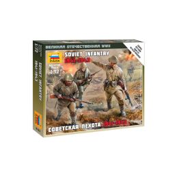 Zvezda figurky - sovětská pěchota 1941 (1:72) - 1