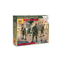 Zvezda figurky - sovětští ženisté WWII (1:72) - 1