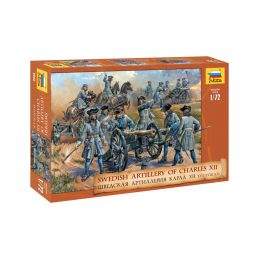 Zvezda figurky - švédské dělostřelectvo (1:72) - 1