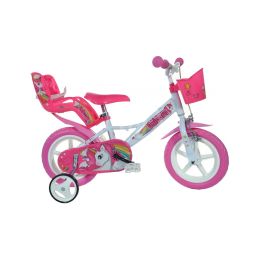 DINO Bikes - Dětské kolo 12" Jednorožec se sedačkou - 1