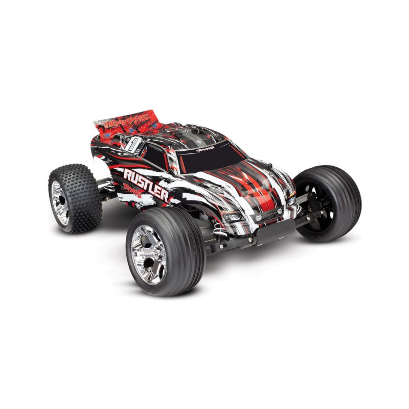 Traxxas Rustler 1:10 RTR červený - 1 Traxxas Rustler 1:10 RTR červený - 1
