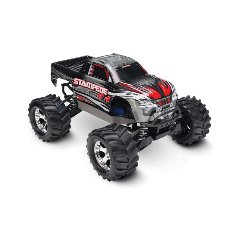Traxxas Stampede 1:10 4WD RTR stříbrný - 1 Traxxas Stampede 1:10 4WD RTR stříbrný - 1