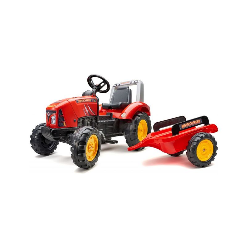 FALK - Šlapací traktor Supercharger červený - 1