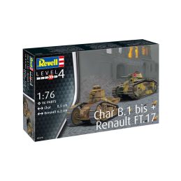 Revell Char B.1 bis, Renault FT.17 (1:76) - 1