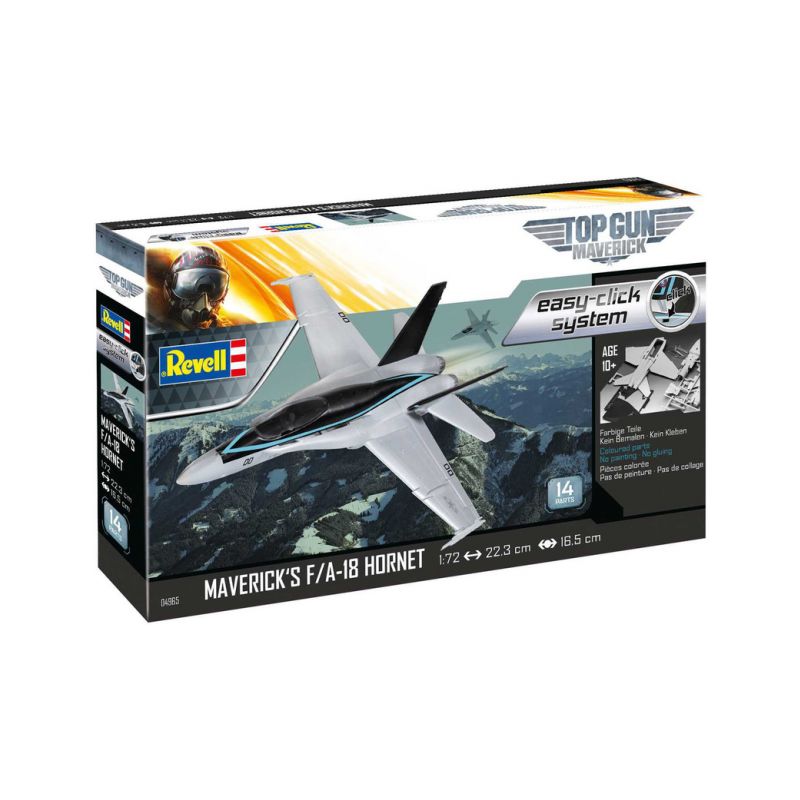 Revell EasyClick Maverick's F/A-18 Hornet Top Gun (1:72) (sada) - 1 Revell EasyClick Maverick's F/A-18 Hornet Top Gun (1:72) (sada) - 1