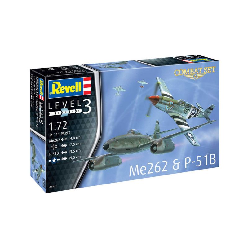 Revell Messerschmitt Me 262, P-51B Mustang(1:72) - 1 Revell Messerschmitt Me 262, P-51B Mustang(1:72) - 1