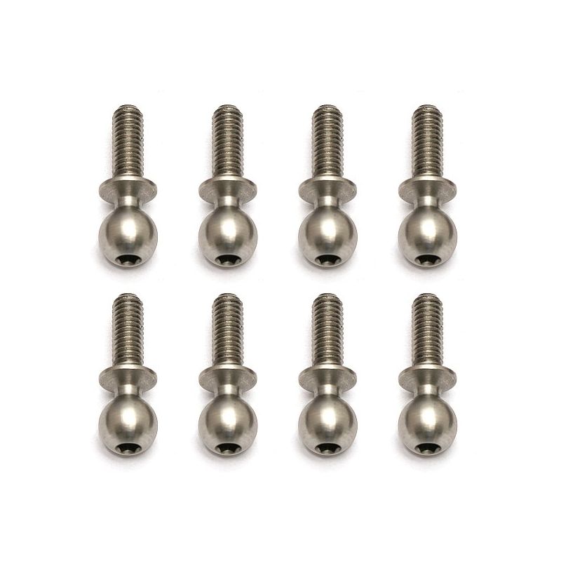 Kulové čepy, střibrné, 8mm, 10ks. - 1