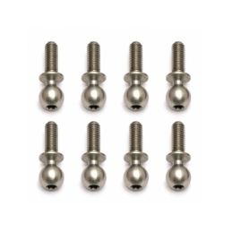 Kulové čepy, střibrné, 8mm, 10ks. - 2