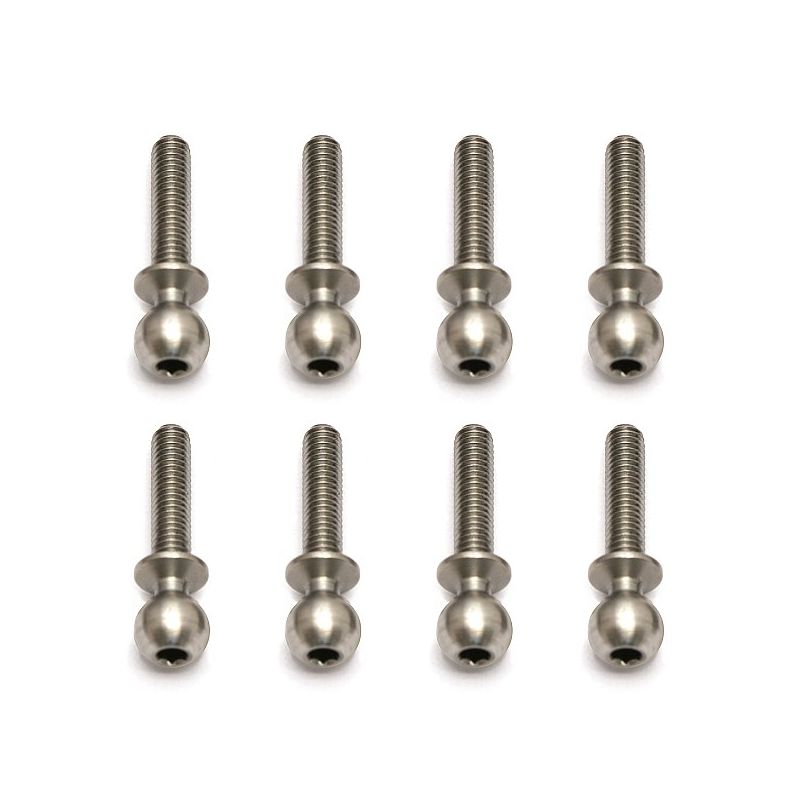 Kulové čepy, střibrné, 12mm, 8ks. - 1
