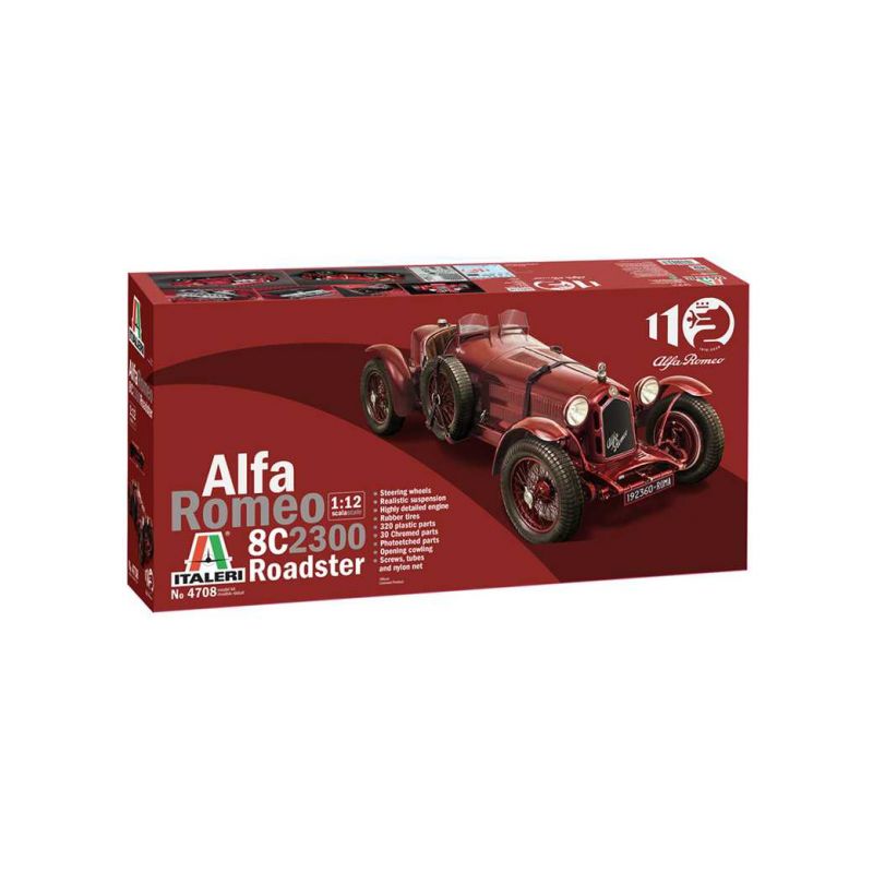 Italeri Alfa Romeo 8C 2300 Roadster (1:12) - 1 Italeri Alfa Romeo 8C 2300 Roadster (1:12) - 1