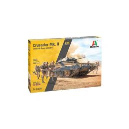 Italeri Crusader Mk. II s 8. armádní pěchotou (1:35) - 1