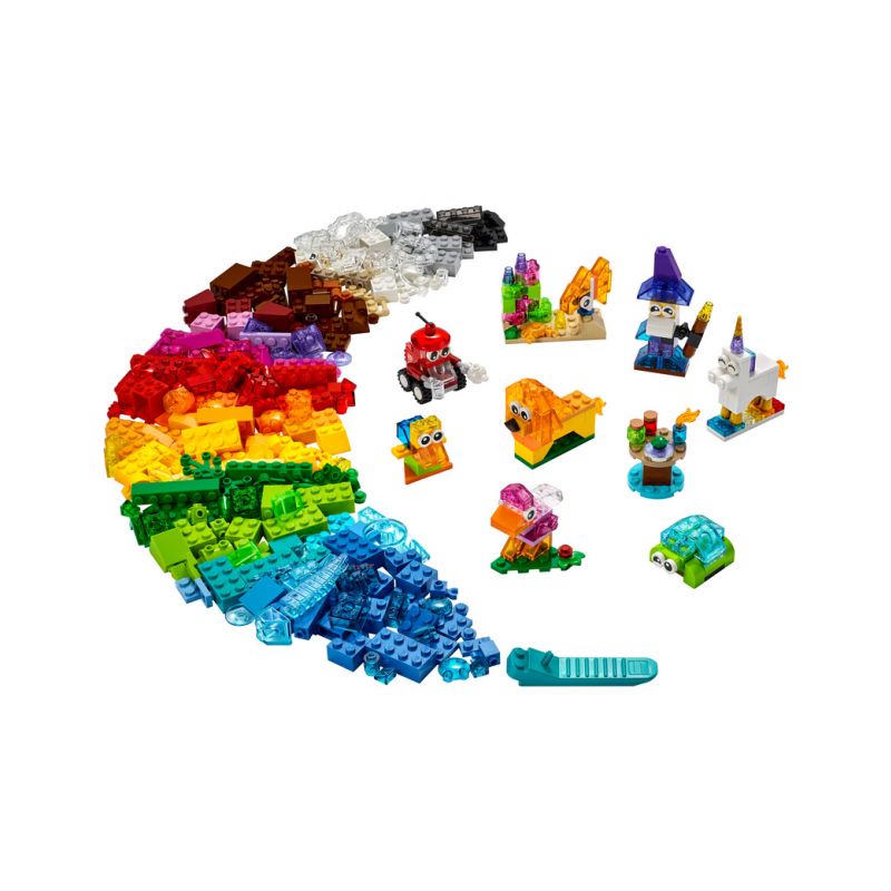 LEGO Classic - Průhledné kreativní kostky - 1