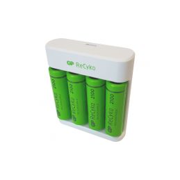 GP USB nabíječ Eco E411 + 4AA GP ReCyko 2100 - 1