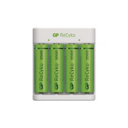GP USB nabíječ Eco E411 + 4AA GP ReCyko 2100 - 2