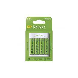 GP USB nabíječ Eco E411 + 4AA GP ReCyko 2100 - 4
