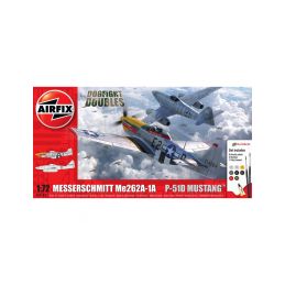 Airfix Messerschmitt Me262, P-51D Mustang (1:72) (Giftset) - 1