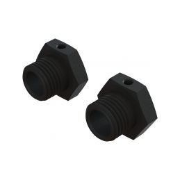 Arrma unašeč hex 17mm, šířka 14.6mm hliník, černý (2) - 1