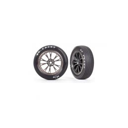 Traxxas kolo, disk Weld polomatný chromově černý (přední) (2) - 1