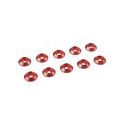 Podložka pro půlk. hlavu M3/10mm hliník červená (10) - 1