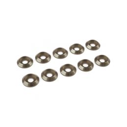 Podložka pro půlk. hlavu M4/12mm hliník metalická (10) - 1