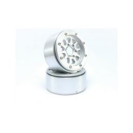 Kovové Beadlock CNC disky Absima Metsafil 1.9 Gear Silver/Silver, 2ks - 2