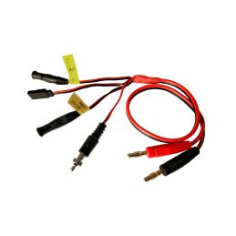 Nabíjecí kabel s banánky - Glow,Rx,Tx - 1
