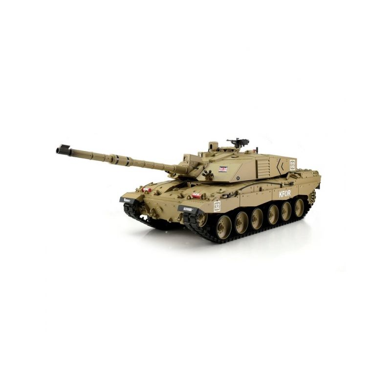 TORRO tank 1/16 RC CHALLENGER 2 písečná kamufláž - BB Airsoft+IR - 1