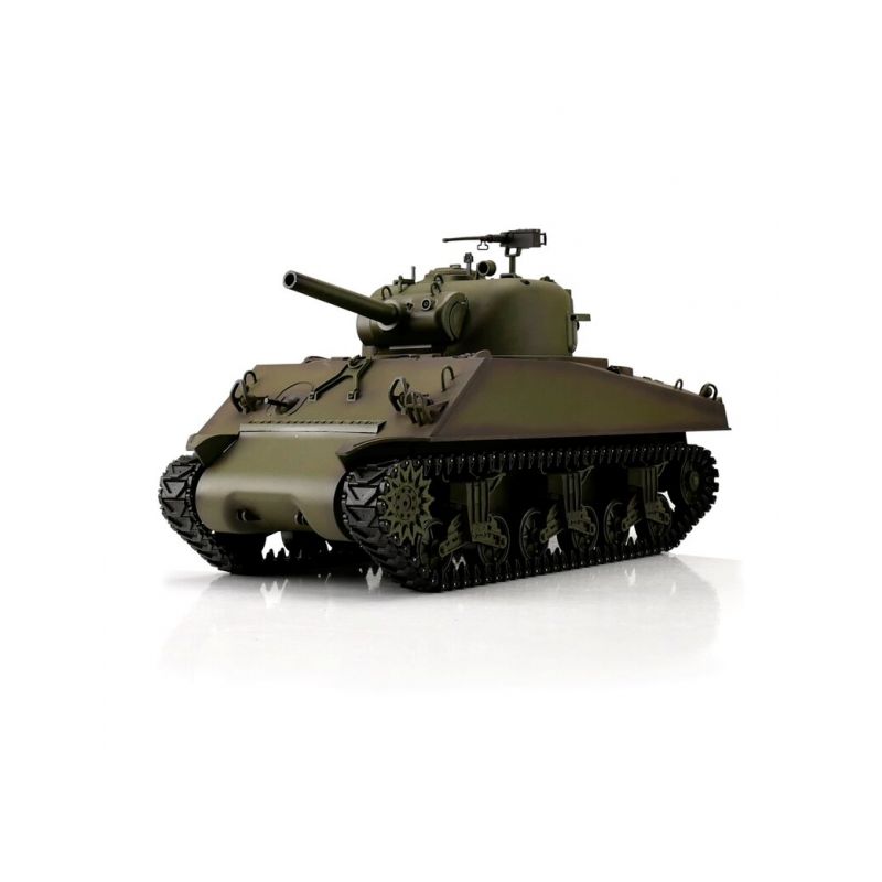 TORRO tank 1/16 RC M4A3 Sherman zelená kamufláž - BB Airsoft+IR (kovové pásy) - 1 TORRO tank 1/16 RC M4A3 Sherman zelená kamufláž - BB Airsoft+IR (kovové pásy) - 1