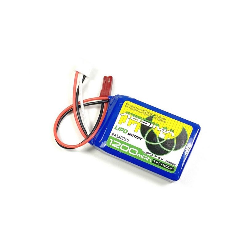 LiPo baterie 7,4V 1200mAh pro vysílače Absima CR6P a CR6S - 1