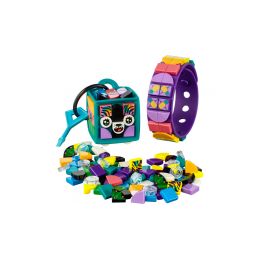 LEGO DOTs - Neonový tygr – náramek & ozdoba na tašku - 1