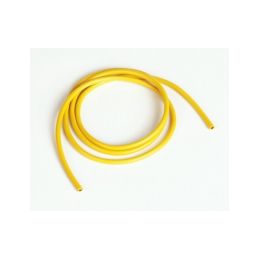 Silikonový kabel 3,3qmm, 12AWG, 1metr, žlutý - 1