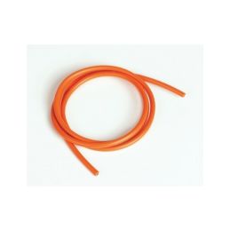 Silikonový kabel 4,1qmm, 11AWG, 1metr, oranžový - 1