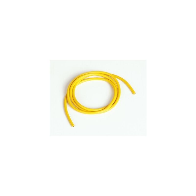 Silikonový kabel 4,1qmm, 11AWG, 1metr, žlutý - 1