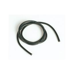 Silikonový kabel 6,6qmm, 9AWG, 1metr, černý - 1