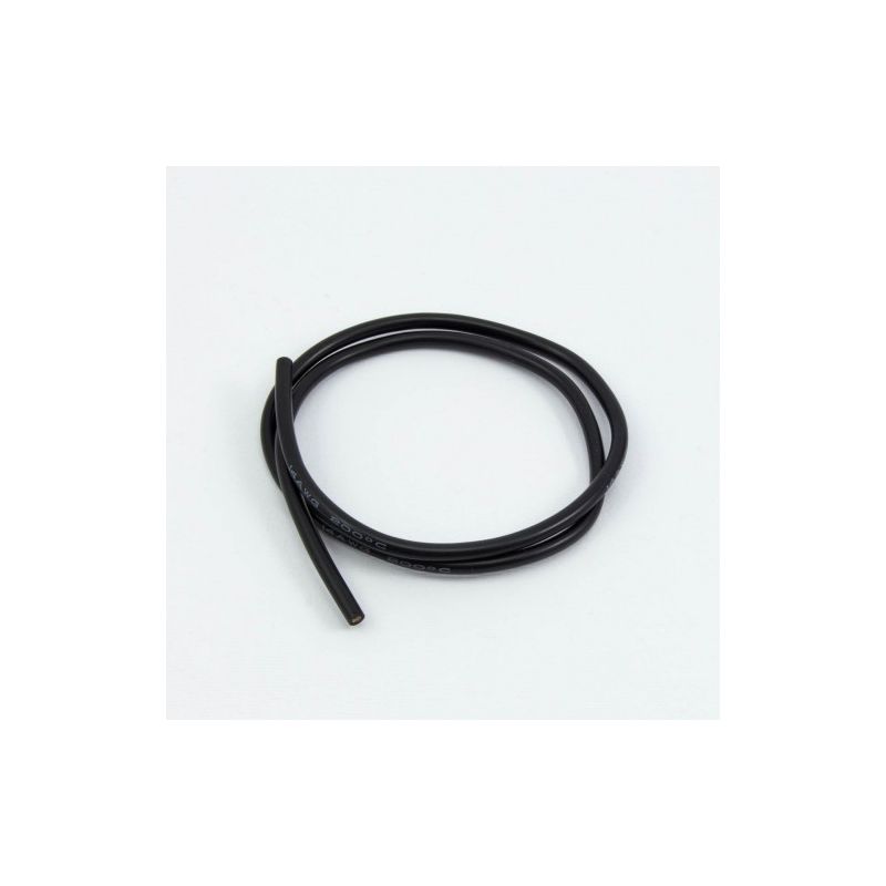 Silikonový kabel 2,0qmm, 14AWG, 0,5metr, černý - 1