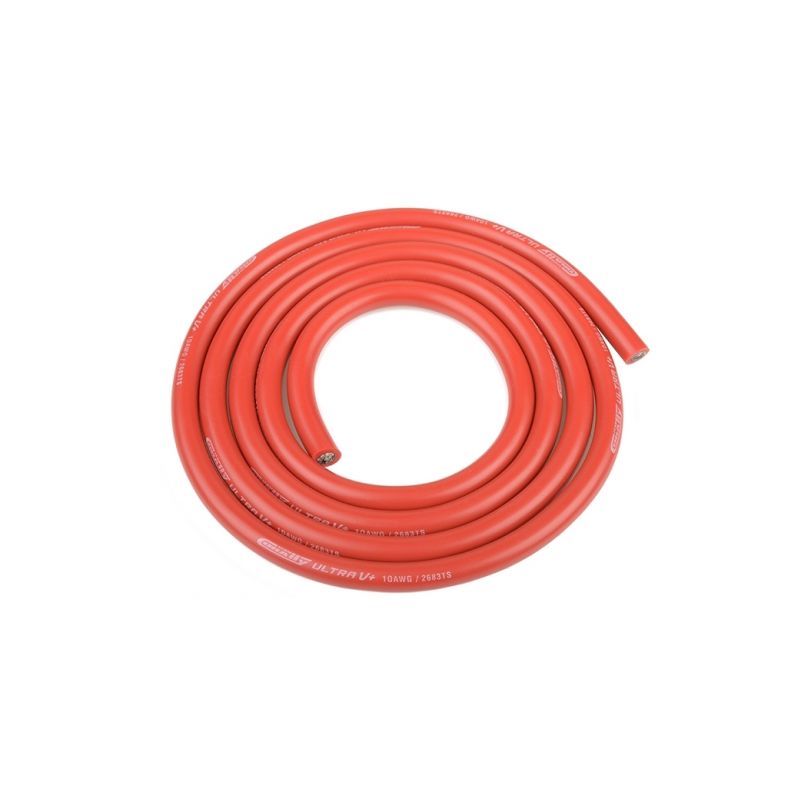 Silikonový kabel 5,5qmm, 10AWG, 1metr, červený - 1