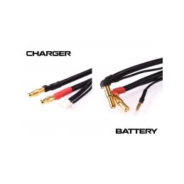2S černý nabíjecí kabel G4/G5 - dlouhý 300mm - (4mm, 3-pin XH) - 2