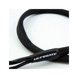 2 x 2S černý nabíj. kabel G4/G5 v černé ochranné punčoše - dlouhý 600mm - (4mm, 3-pin XH) - 5