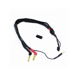 2S černý nabíjecí kabel G4/G5 v černé ochranné punčoše - dlouhý 300mm - (XT60, 3-pin XH) - 1