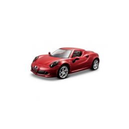 Bburago Alfa Romeo 4C 1:32 červená metalíza - 1