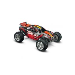 Traxxas Nitro Rustler 1:10 TQi RTR stříbrno-červený - 1