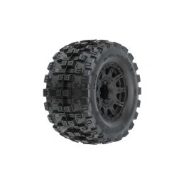Pro-Line kolo 3.8", pneu Badlands MX38 HP Belted, disk Raid H17 černý (2) - 1