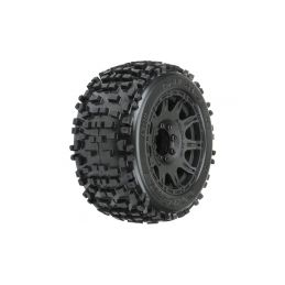 Pro-Line kolo 3.8", pneu Badlands, disk Raid H17 černý (2) - 1