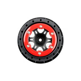 Pro-Line disk 2.2/3.0" Split Six zadní H12 červeno-černý (2) - 1