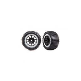 Traxxas kolo 2.2", disk šedý/chromovaný, pneu Alias (2) (zadní) - 1