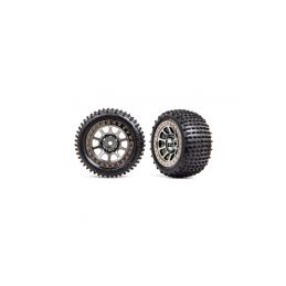 Traxxas kolo 2.2", disk černě chromovaný, pneu Alias (2) (zadní) - 1