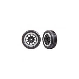 Traxxas kolo 2.2", disk šedý/chromovaný, pneu Ribbed (2) (přední) - 1
