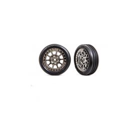 Traxxas kolo 2.2", disk černě chromovaný, pneu Ribbed (2) (přední) - 1