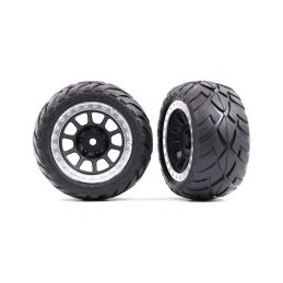 Traxxas kolo 2.2", disk šedý/chromovaný, pneu Anaconda (2) (zadní) - 1